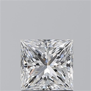 Picture of Natural Diamond 1.01 Carats, Princess with  Cut, D Color, VS1 Clarity and Certified by GIA