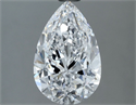 Natural Diamond 1.82 Carats, Pear with  Cut, D Color, FL Clarity and Certified by GIA