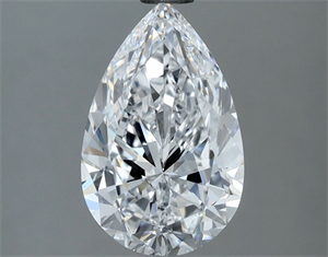 Picture of Natural Diamond 1.82 Carats, Pear with  Cut, D Color, FL Clarity and Certified by GIA