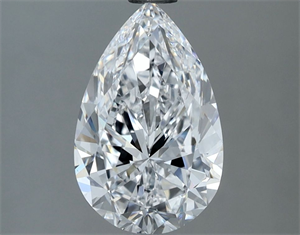 Picture of Natural Diamond 1.82 Carats, Pear with  Cut, D Color, FL Clarity and Certified by GIA