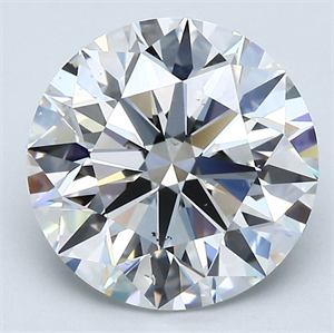 Foto Diamante Natural 3.30 quilates, Redondo , Color G, claridad SI1 y certificado GIA de