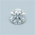 Natural Diamond 0.47 Carats, Round with Very Good Cut, F Color, SI2 Clarity and Certified by GIA