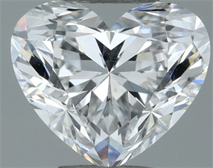 Picture of Natural Diamond 0.50 Carats, Heart with  Cut, E Color, SI1 Clarity and Certified by GIA