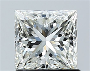 Picture of Natural Diamond 1.01 Carats, Princess with  Cut, J Color, IF Clarity and Certified by GIA