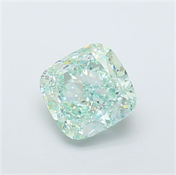 Picture of Lab Grown Diamond 2.14 Carats, CUSHION MODIFIED with  Cut, Fancy Intense Green Color, VS1 Clarity and Certified by IGI