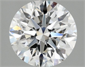 Lab Grown Diamond 2.54 Carats, Round with Excellent Cut, E Color, VVS2 Clarity and Certified by IGI