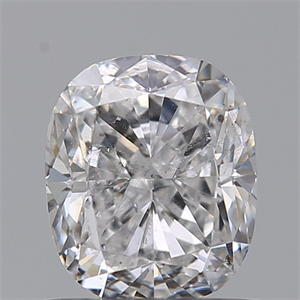 Picture of Natural Diamond 0.90 Carats, Cushion with  Cut, D Color, SI2 Clarity and Certified by IGI