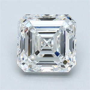 Picture of Natural Diamond 2.10 Carats, Asscher with  Cut, F Color, VS2 Clarity and Certified by GIA