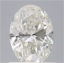 Diamante Natural 0.71 quilates, Ovalado , Color H, claridad VVS1 y certificado GIA