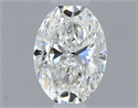 Natural Diamond 0.40 Carats, Oval with  Cut, H Color, VVS1 Clarity and Certified by GIA