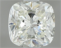 Natural Diamond 0.90 Carats, Cushion with  Cut, K Color, SI1 Clarity and Certified by GIA