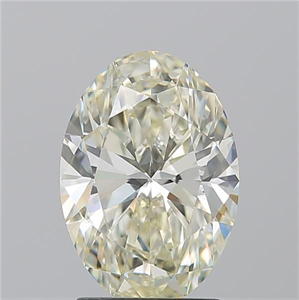 Picture of Natural Diamond 2.22 Carats, Oval with  Cut, M Color, VS1 Clarity and Certified by GIA