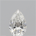 Natural Diamond 0.51 Carats, Pear with  Cut, F Color, VVS2 Clarity and Certified by GIA