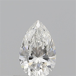 Picture of Natural Diamond 0.51 Carats, Pear with  Cut, F Color, VVS2 Clarity and Certified by GIA