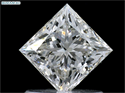 Natural Diamond 1.01 Carats, Princess with  Cut, I Color, VS2 Clarity and Certified by GIA