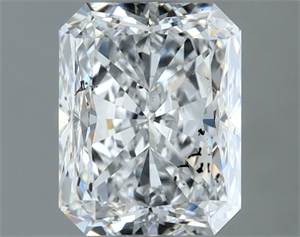 Picture of Natural Diamond 1.51 Carats, Radiant with  Cut, E Color, SI2 Clarity and Certified by GIA