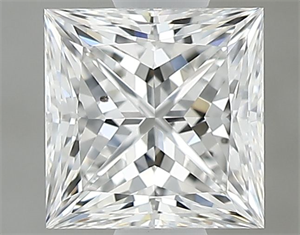 Foto Diamante Natural 0.60 quilates, Princesa , Color D, claridad SI1 y certificado GIA de
