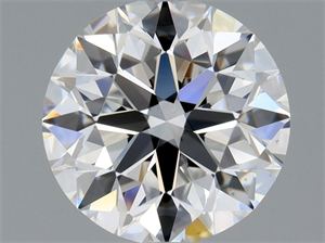 Picture of Natural Diamond 0.90 Carats, Round with Excellent Cut, E Color, VS1 Clarity and Certified by GIA