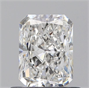 Natural Diamond 0.74 Carats, Radiant with  Cut, E Color, VVS2 Clarity and Certified by GIA