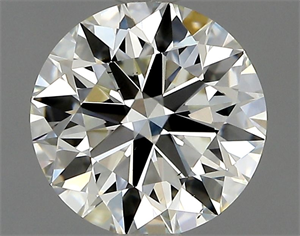 Picture of Natural Diamond 0.90 Carats, Round with Excellent Cut, I Color, VS2 Clarity and Certified by HRD
