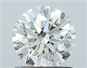 Natural Diamond 0.90 Carats, Round with Excellent Cut, J Color, VVS2 Clarity and Certified by GIA