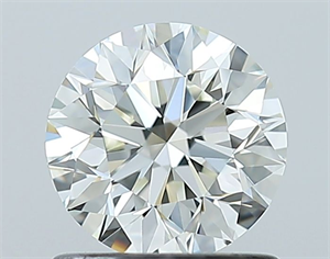 Picture of Natural Diamond 0.90 Carats, Round with Excellent Cut, J Color, VVS2 Clarity and Certified by GIA