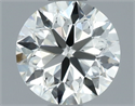 Natural Diamond 0.80 Carats, Round with Very Good Cut, I Color, VVS1 Clarity and Certified by IGI