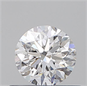 Natural Diamond 0.50 Carats, Round with Very Good Cut, D Color, VVS2 Clarity and Certified by GIA