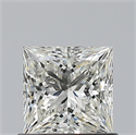 Natural Diamond 0.80 Carats, Princess with  Cut, J Color, VVS1 Clarity and Certified by GIA