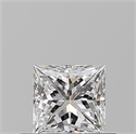 Diamante Natural 0.50 quilates, Princesa , Color E, claridad VVS2 y certificado GIA