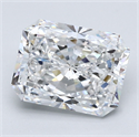 Diamante Natural 3.30 quilates, Radiante , Color D, claridad SI1 y certificado GIA