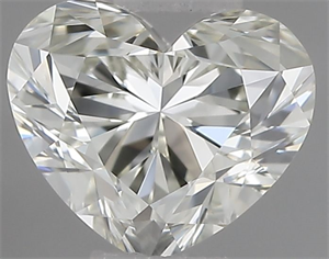 Picture of Natural Diamond 0.52 Carats, Heart with  Cut, J Color, IF Clarity and Certified by IGI