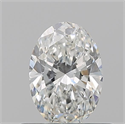 Natural Diamond 0.52 Carats, Oval with  Cut, G Color, SI1 Clarity and Certified by GIA