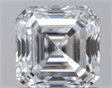 Natural Diamond 0.90 Carats, Asscher with  Cut, D Color, VS2 Clarity and Certified by GIA