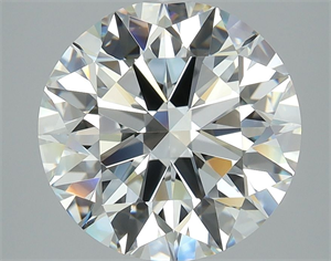 Picture of Natural Diamond 3.04 Carats, Round with Excellent Cut, J Color, VVS1 Clarity and Certified by GIA
