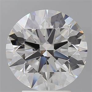 Picture of Lab Grown Diamond 3.60 Carats, Round with Ideal Cut, E Color, VVS2 Clarity and Certified by IGI