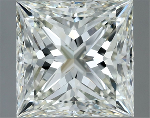 Picture of Natural Diamond 3.03 Carats, Princess with  Cut, J Color, VS1 Clarity and Certified by IGI