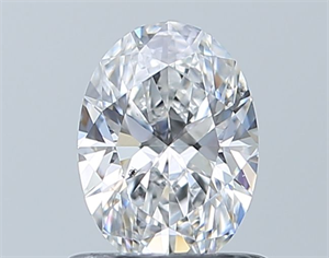 Foto Diamante Natural 0.71 quilates, Ovalado , Color D, claridad SI1 y certificado GIA de