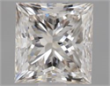 Natural Diamond 0.90 Carats, Princess with  Cut, J Color, SI1 Clarity and Certified by GIA