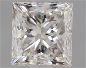 Picture of Natural Diamond 0.90 Carats, Princess with  Cut, J Color, SI1 Clarity and Certified by GIA