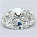Diamante Natural 5.06 quilates, Ovalado , Color G, claridad VS2 y certificado GIA