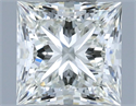 Natural Diamond 0.80 Carats, Princess with  Cut, J Color, VVS1 Clarity and Certified by IGI