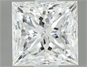Natural Diamond 1.03 Carats, Princess with  Cut, G Color, SI1 Clarity and Certified by GIA