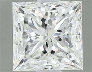 Picture of Natural Diamond 1.03 Carats, Princess with  Cut, G Color, SI1 Clarity and Certified by GIA