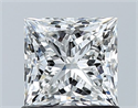 Natural Diamond 1.01 Carats, Princess with  Cut, E Color, VS2 Clarity and Certified by GIA