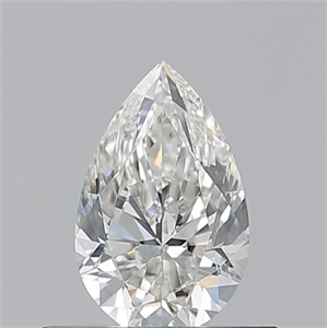 Picture of Natural Diamond 0.50 Carats, Pear with  Cut, H Color, VVS1 Clarity and Certified by GIA