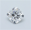 Natural Diamond 0.43 Carats, Cushion with  Cut, D Color, VS2 Clarity and Certified by GIA