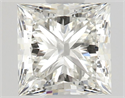 Natural Diamond 0.56 Carats, Princess with  Cut, I Color, VVS2 Clarity and Certified by GIA