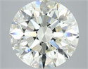 Natural Diamond 5.71 Carats, Round with Excellent Cut, I Color, VVS2 Clarity and Certified by IGI