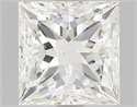 Natural Diamond 1.02 Carats, Princess with  Cut, J Color, VS1 Clarity and Certified by GIA